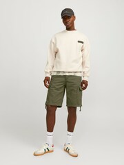 Зеленый - JACK & JONES 100% Cotton Cargo Shorts - Изображение 3 из 7