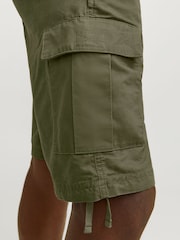 Зеленый - JACK & JONES 100% Cotton Cargo Shorts - Изображение 5 из 7
