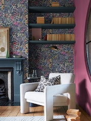 Graham & Brown Midnight Cottage Garden A4 Sample - Image 4 of 4