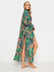 Long Tall Sally Animal tropicale lung Cămăși Cover-Up - Imaginea 2 din 6