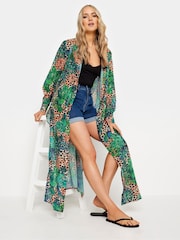 Long Tall Sally Animal tropicale lung Cămăși Cover-Up - Imaginea 3 din 6