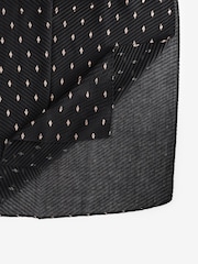 Foil Plisse Black Lightweight Scarf - Image 6 of 6