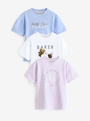 Baker By Ted Baker Oversized Graphic 100% Cotton T-Shirts 3 Pack - Bild 1 von 7