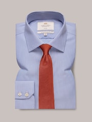Hawes & Curtis Slim Blue Non-Iron Fine Stripe 100% Cotton Shirt - Image 2 of 3