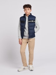 U.S. Polo Assn. Blue Boys 3D Tape Gilet - Image 3 of 9