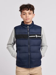 U.S. Polo Assn. Blue Boys 3D Tape Gilet - Image 6 of 9