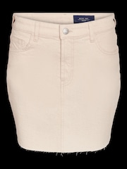 NOISY MAY Cream Mini Denim Skirt - Image 5 of 6