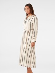 Forever New White Janine Satin Shirt Midi Dress - Image 4 of 5