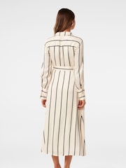 Forever New White Janine Satin Shirt Midi Dress - Image 5 of 5