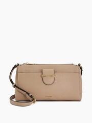 Dune London Nude Darleno Front Pocket Cross-Body Bag - Image 1 of 2