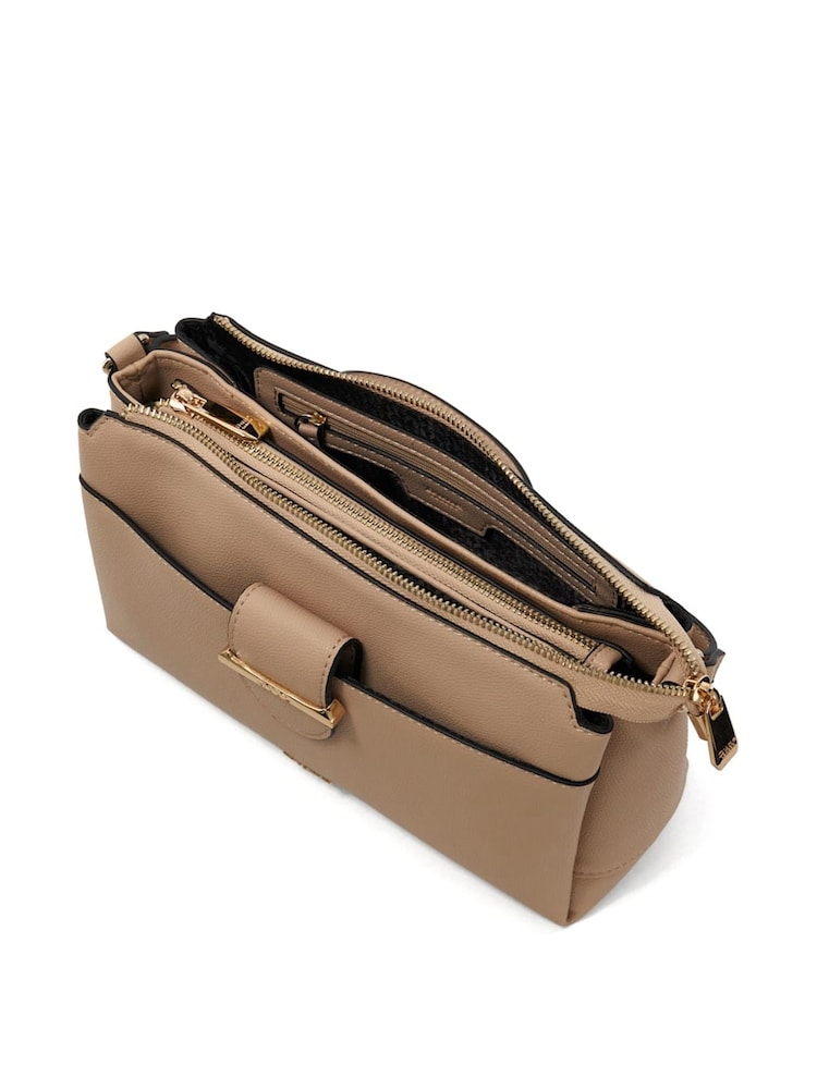 Dune London Nude Darleno Front Pocket Cross-Body Bag - Image 2 of 2