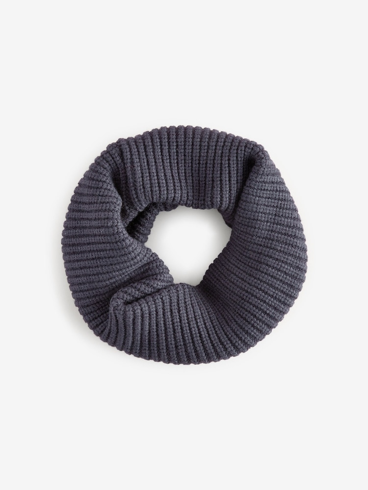 Navy Blue Knitted Snood (1-16yrs) - Image 1 of 2