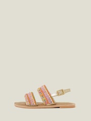 Angels By Accessorize Orange Embellished Sandals - Image 2 of 4