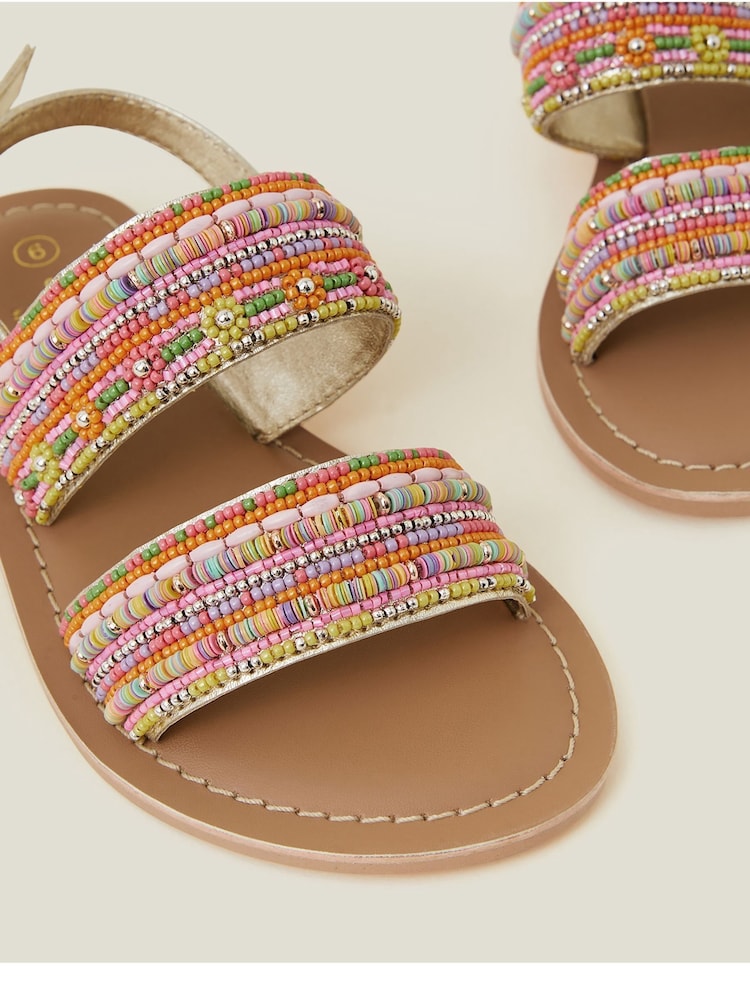 Angels By Accessorize Orange Embellished Sandals - Image 4 of 4