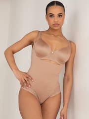 Pour Moi Nude Effortless Tummy Control Wear Your Own Bra Body Shapewear - Image 1 of 4