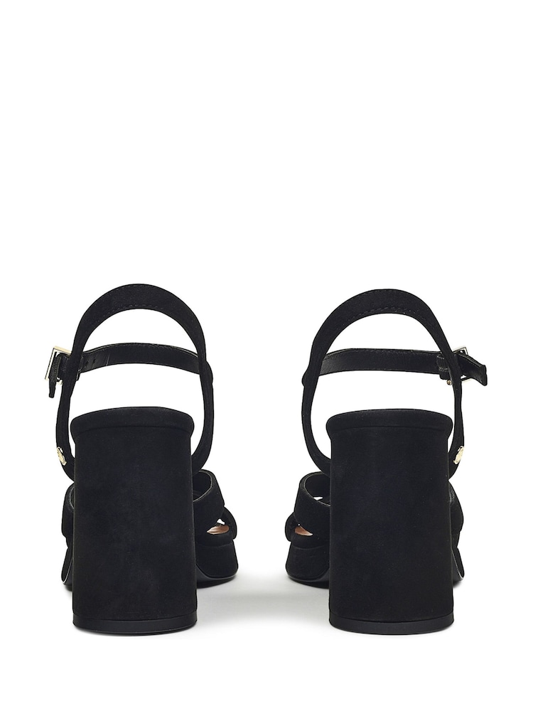 Radley London Archer Street Crossover Platform Black Heels - Image 2 of 3