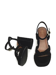 Radley London Archer Street Crossover Platform Black Heels - Image 3 of 3