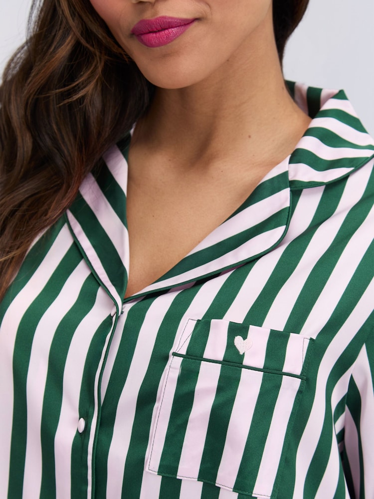 Boux Avenue Randig Oversized Kort Pyjamas Set - Bild 5 av 5