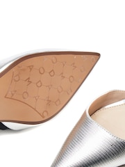 Moda in Pelle Gold Cyanna Kitten Heel Strappy Pointed Shoes - Image 4 of 4