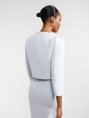 Hobbs Blue Eliza Tweed Jacket - Image 2 of 4