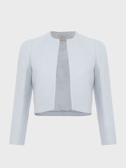 Hobbs Blue Eliza Tweed Jacket - Image 4 of 4