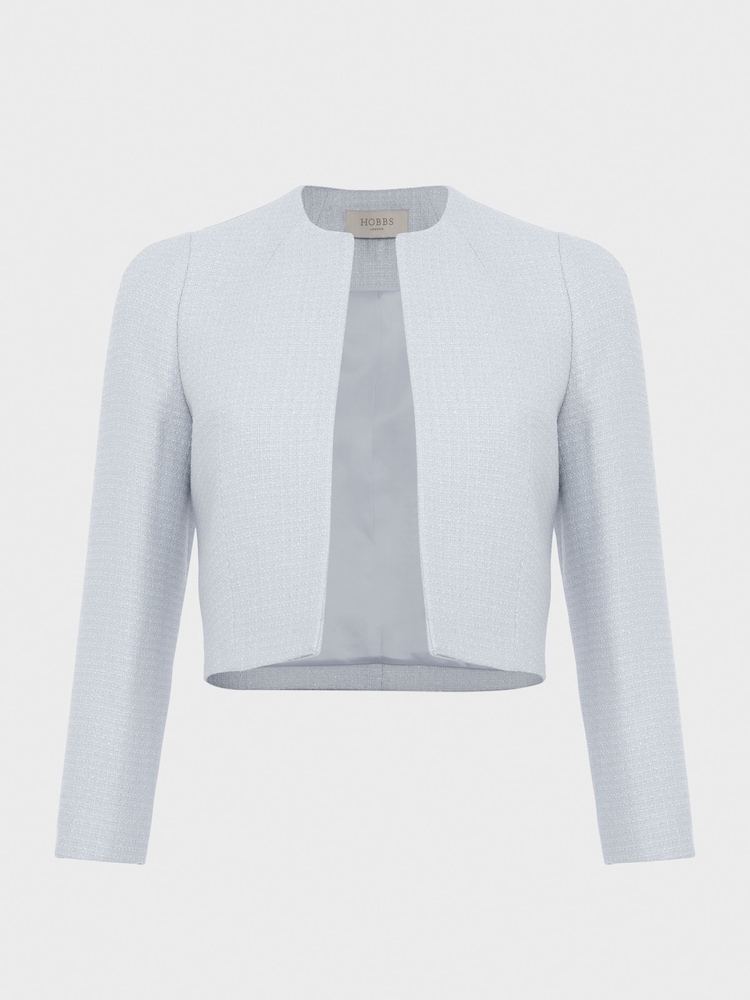 Hobbs Blue Eliza Tweed Jacket - Image 4 of 4 Hobbs Blue Eliza Tweed Jacket - Image 4 of 4