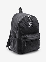 Juicy Couture Black Girls Quilted Velour Backpack - Image 2 of 10