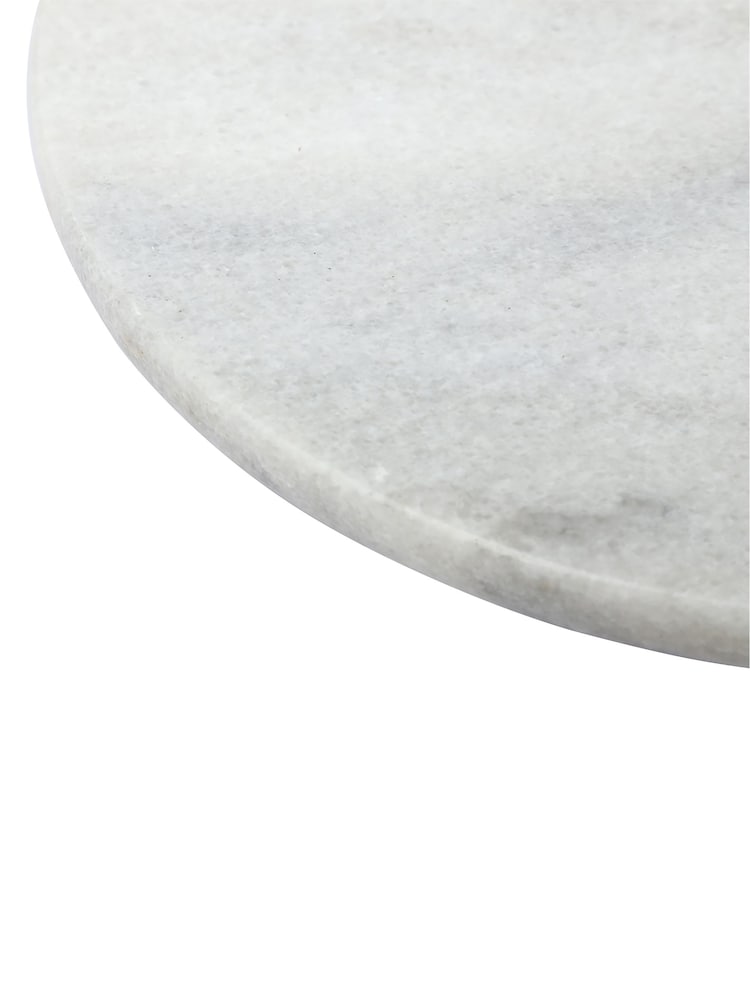Interiors by Premier White Marble Lazy Susan - Image 5 of 5 Interiors by Premier White Marble Lazy Susan - Image 5 of 5