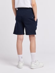Azul oscuro - U.S. Polo Assn. Boys 100% Cotton Double Horsemen Sweat Shorts - Imagen 4 de 7