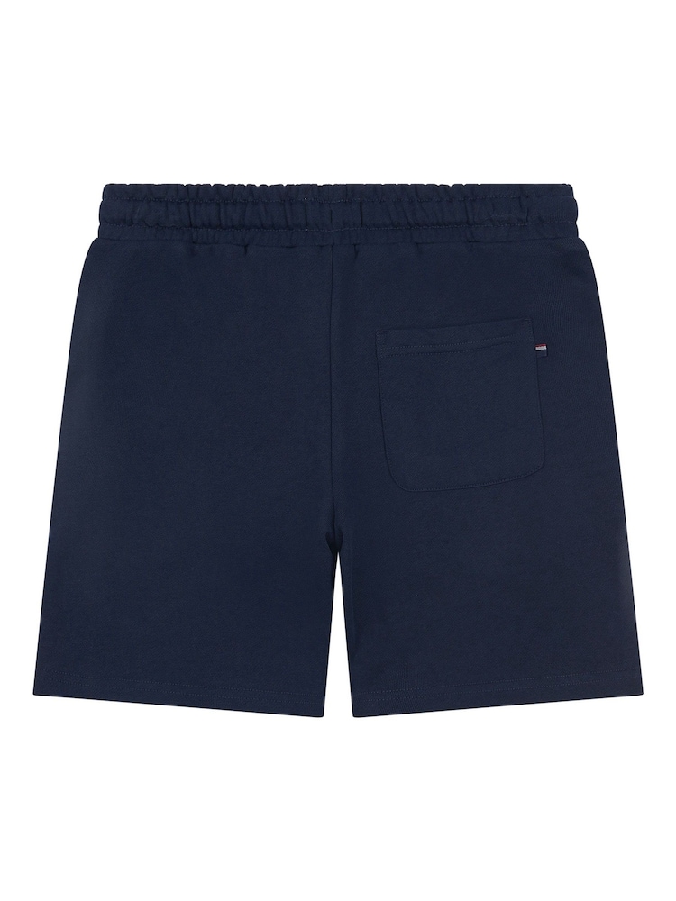U.S. Polo Assn. Blue Dark Boys 100% Cotton Double Horsemen Sweat Shorts - Image 6 of 7