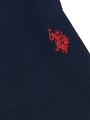 Azul oscuro - U.S. Polo Assn. Boys 100% Cotton Double Horsemen Sweat Shorts - Imagen 7 de 7