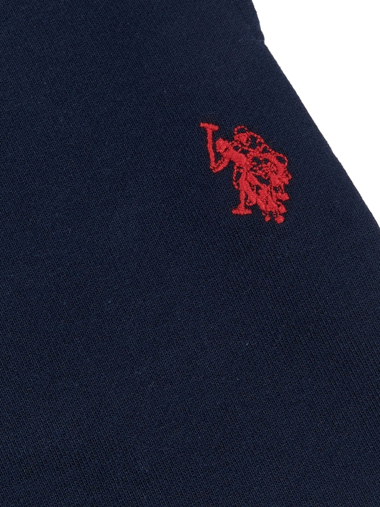 Azul oscuro - U.S. Polo Assn. Boys 100% Cotton Double Horsemen Sweat Shorts - Imagen 7 de 7