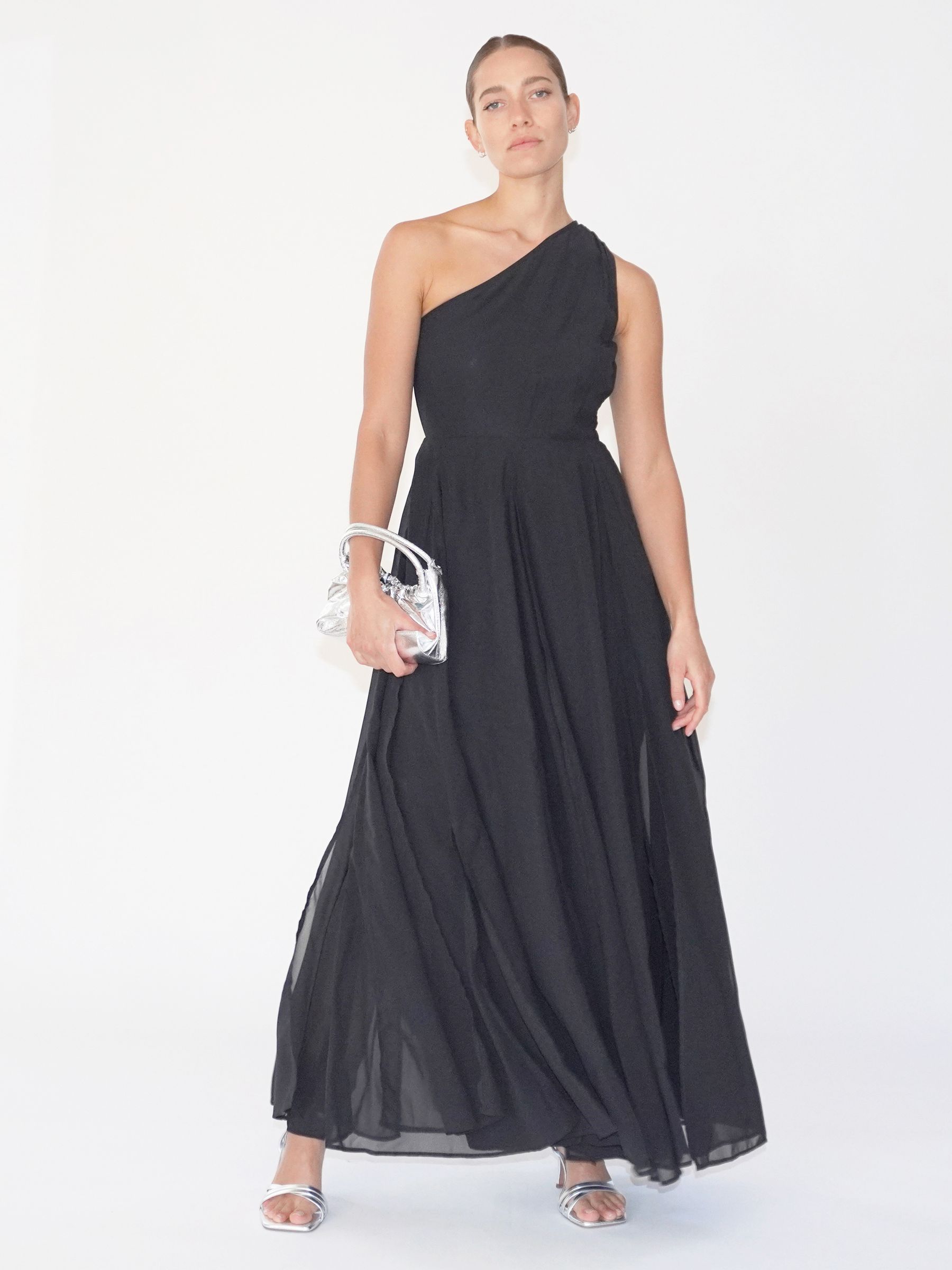 Amomento Shirring Long Dress - Black – The Frankie Shop