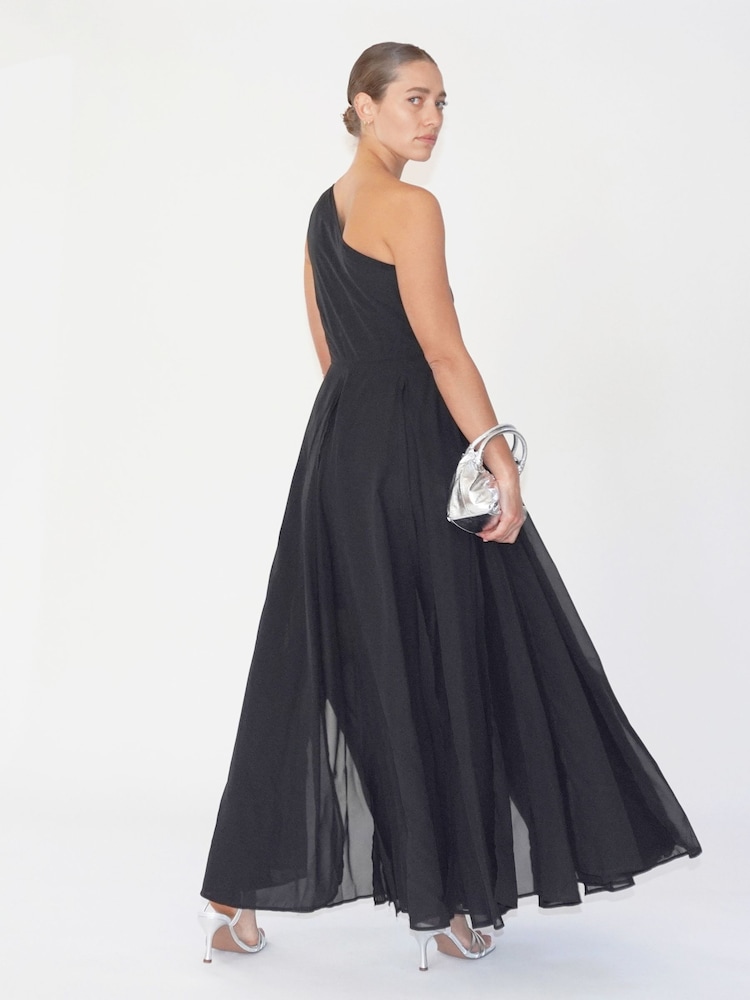 Schwarz, transparent - Religion One-Shoulder-Maxikleid - Bild 2 von 6 Schwarz, transparent - Religion One-Shoulder-Maxikleid - Bild 2 von 6