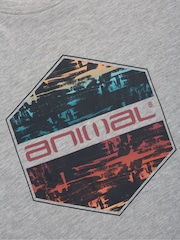 Animal Grey Mens Jacob Logo T-Shirt - Image 9 of 9