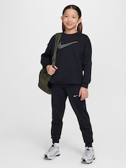 Nike Black Oversized Shine Crew Sweatshirt - Image 3 of 5