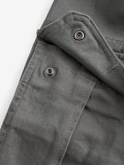 Charcoal Grey/Navy Blue Straight Fit Cotton Rich Stretch Cargo Trousers 2 Pack - Image 14 of 15