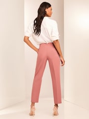 Lipsy Pink Smart Tailored Tapered Trousers - Image 4 of 4