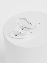 Aela Silver Tone Twist Ring - Image 1 of 1