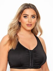 Yours Curve Black Front Fastening Bra 2 Pack - Image 1 of 5