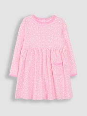 JoJo Maman Bébé Pink Ditsy Floral Dress - Image 1 of 3
