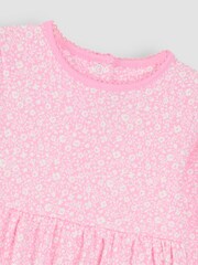 JoJo Maman Bébé Pink Ditsy Floral Dress - Image 3 of 3