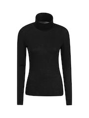 Mountain Warehouse Black Womens Merino Thermal Top - Image 1 of 4