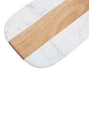 Maison by Premier White Oblong Marble And Acacia Board - Image 6 of 6