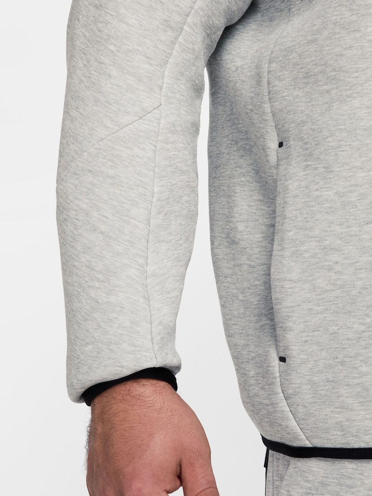 Nike Grey Tech Fleece Zip-Up Hoodie - Image 11 of 24