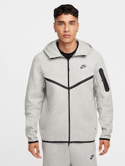 Sivá - Nike Tech Fleece Zip Up Hoodie - Obrázok 15 z 24