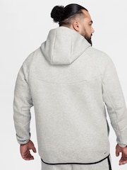 Sivá - Nike Tech Fleece Zip Up Hoodie - Obrázok 18 z 24
