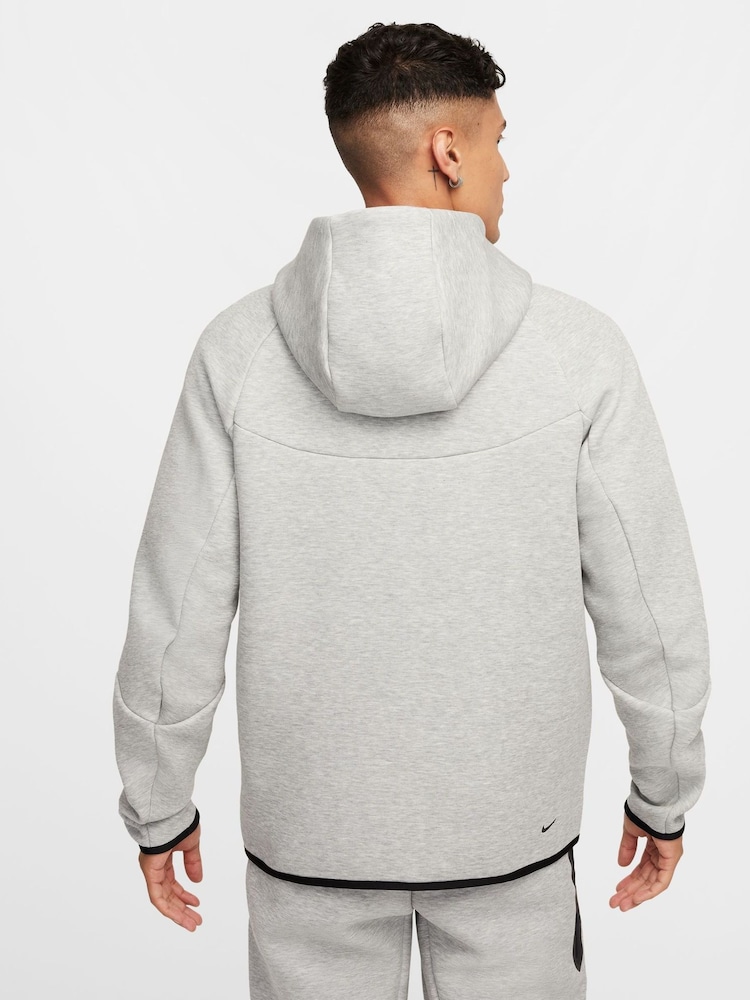 Nike Grey Tech Fleece Zip-Up Hoodie - Image 20 of 24