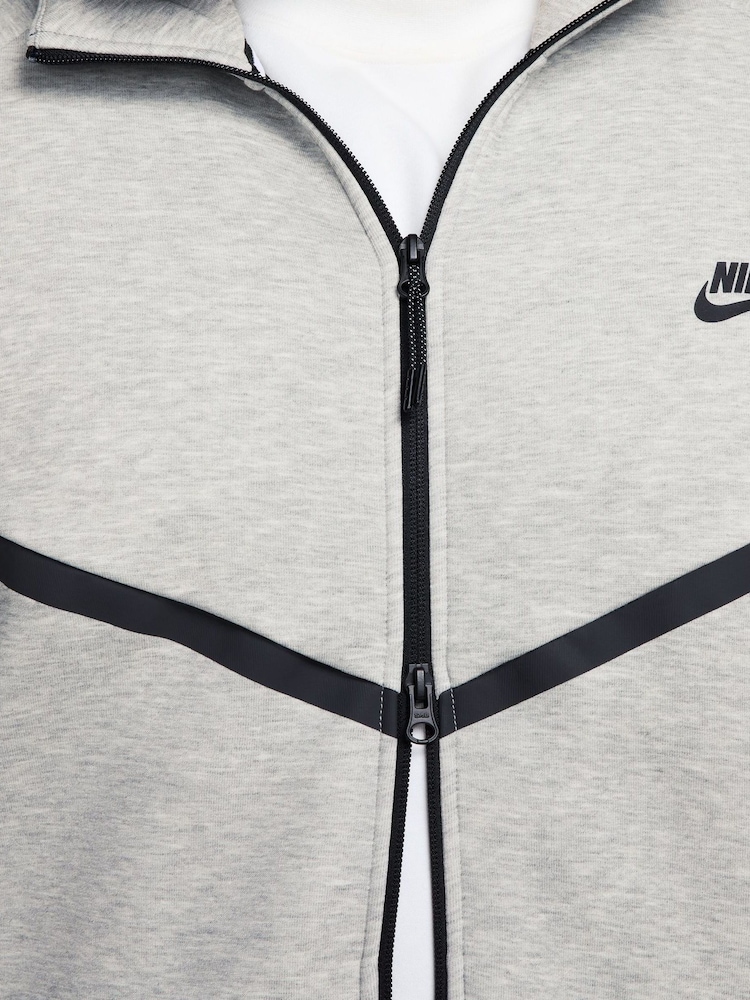 Nike Grey Tech Fleece Zip-Up Hoodie - Image 21 of 24