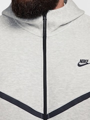 Sivá - Nike Tech Fleece Zip Up Hoodie - Obrázok 24 z 24